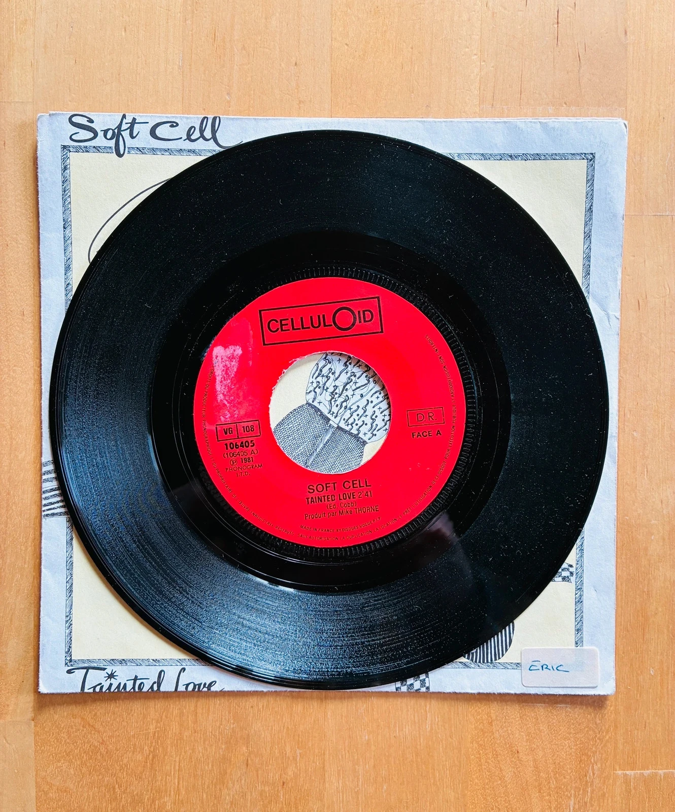 Disco de vinil 45T Soft Cell Tainted Love. – photo 2